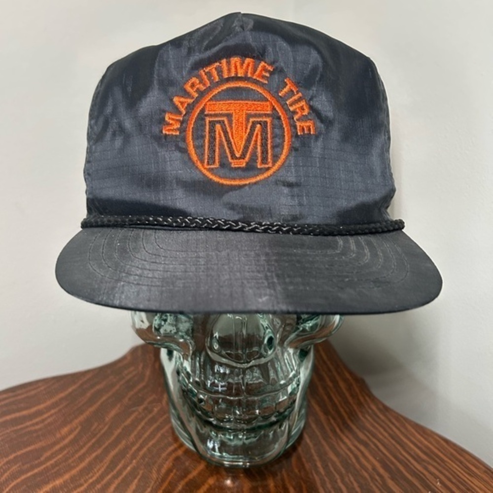 Vintage Martime Tire Rope Snapback Nylon Hat